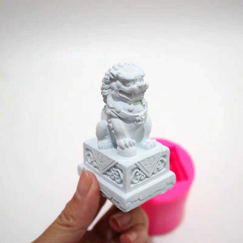 模具狮子香薰手工石狮子硅胶中国国风石膏diydiy模具