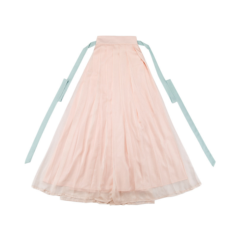 汉尚华莲x知否合作款传统汉服女装一片式褶裙秋冬日常下裙