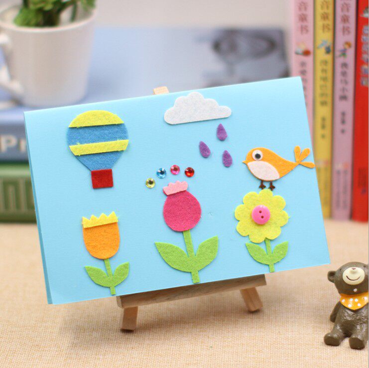 贺卡教师节立体幼儿园儿童diy手工手工制制作材料贺卡