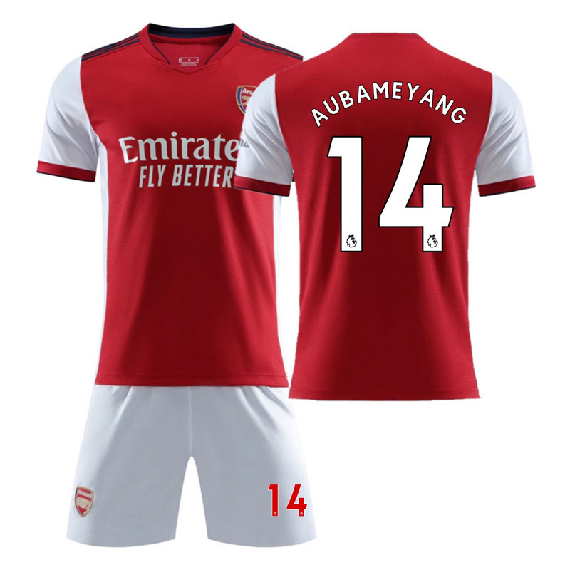 亲子装足球套装阿森纳球衣14号中小学生运动短袖比赛套装