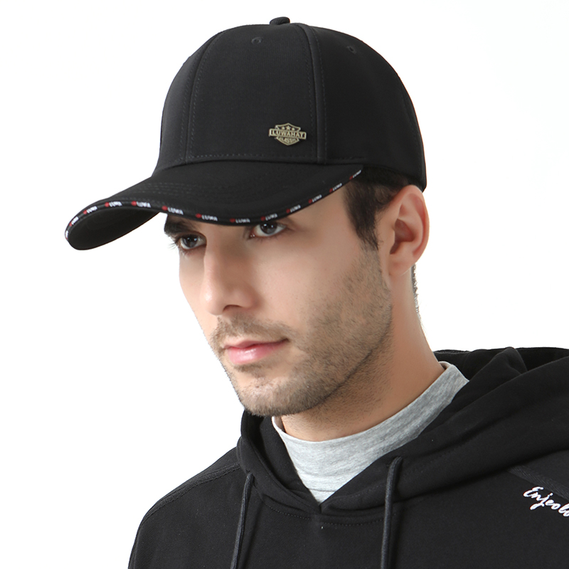 春秋秋季男士黑色棒球棒球帽帽子休闲时尚遮阳帽韩版帽子