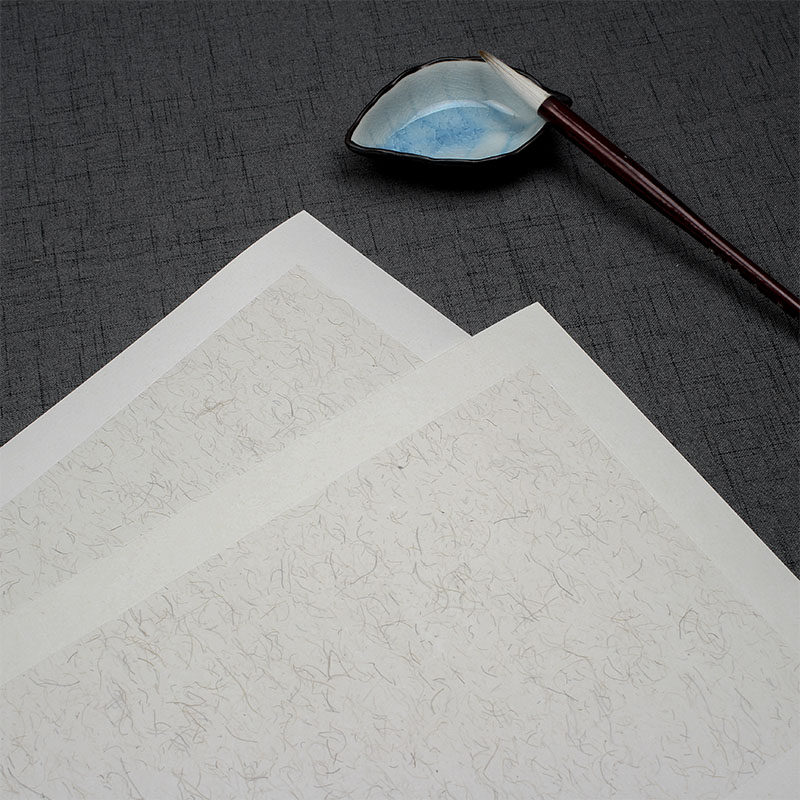 加厚生宣宣纸卡纸硬卡镜片软卡方形扇面空白画芯书法国画山水专用