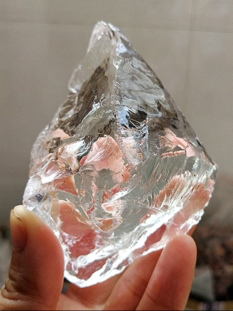 白水晶水晶纯天然原石大块毛料原料原矿雕刻练手摆件