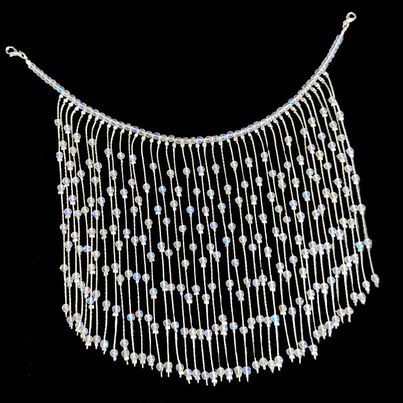 古风汉服超仙流苏挂耳面帘cos古装发饰