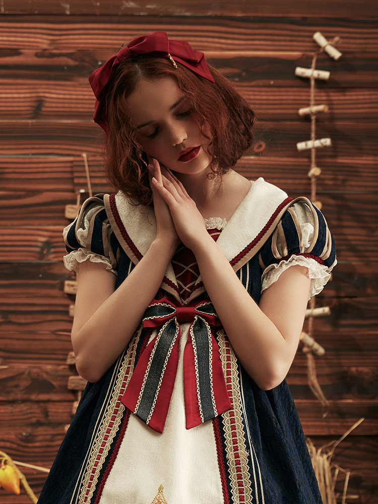 公主预备役白雪公主头戴kc古典玩偶lolita头饰现货lolita洛丽塔