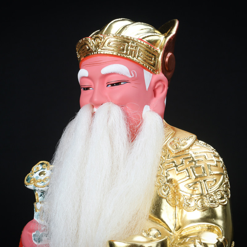 香樟神像佛堂伯公大伯正神福德供奉樟木土地摆件