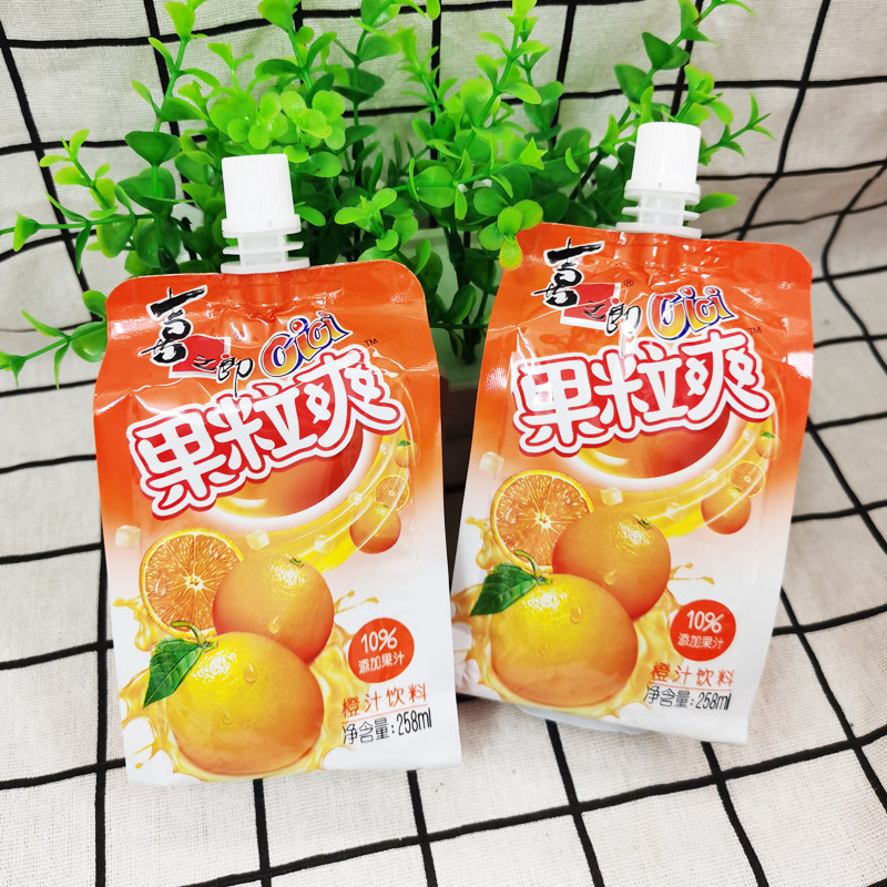 果冻喜之郎果粒218ml5支可吸果味水蜜桃橙汁吸吸果冻
