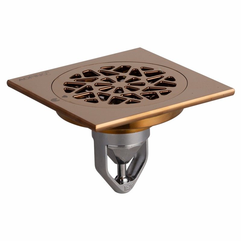 澳菲诺磁悬浮纯铜防臭地漏阳台洗澡间洗脸盆头发防返地漏