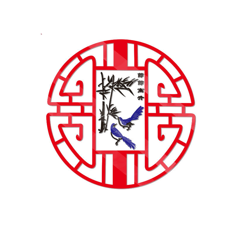 仿古贴纸墙贴中国风亚克力3d立体饭店餐馆客厅中式装修花窗装饰画