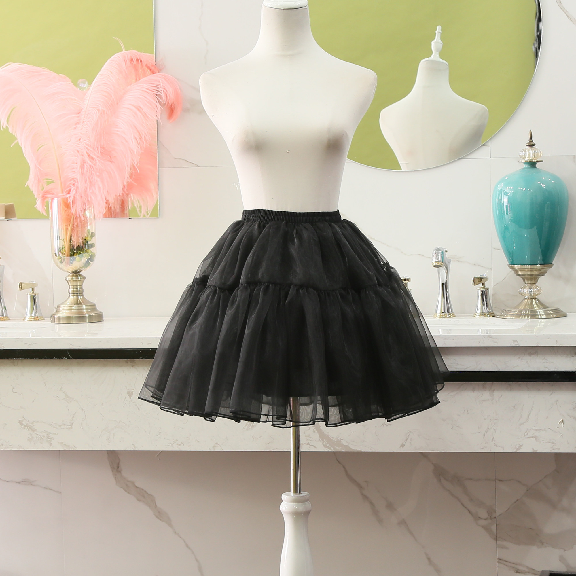 裙撑lolita日常撑无骨软纱撑洛丽塔裙撑蓬蓬裙衬裙 cosplay软妹裙