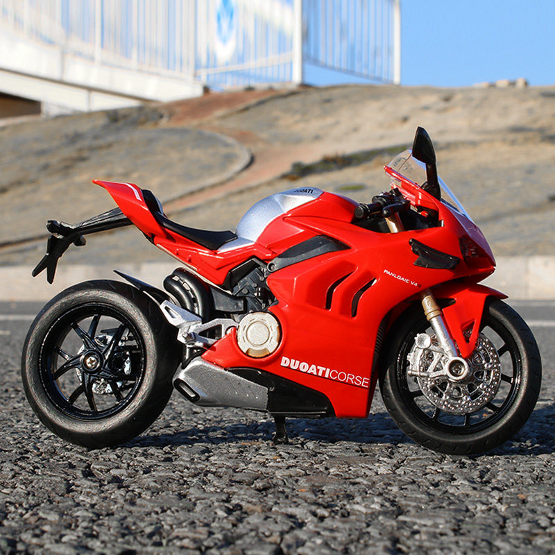 杜卡迪摩托车玩具汽车模型合金仿真车模川崎h2r儿童车模