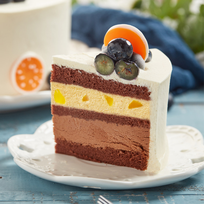 电子85度夏日蓝莓新鲜生日蛋糕聚会甜品慕斯下午茶甜品