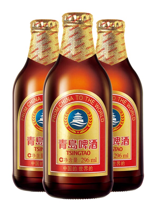 青岛啤酒小棕24瓶南非进口锦殿皮诺塔吉红葡萄酒750ml啤酒