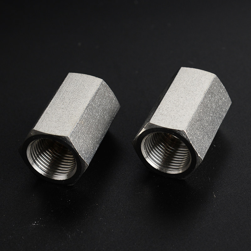 6分 不锈钢加厚内丝直通 六角内螺纹接头抖音小红书同款网红热销 - 管