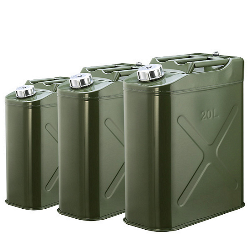 军工加厚防爆汽油油桶10升20升柴油油壶汽车备用油箱