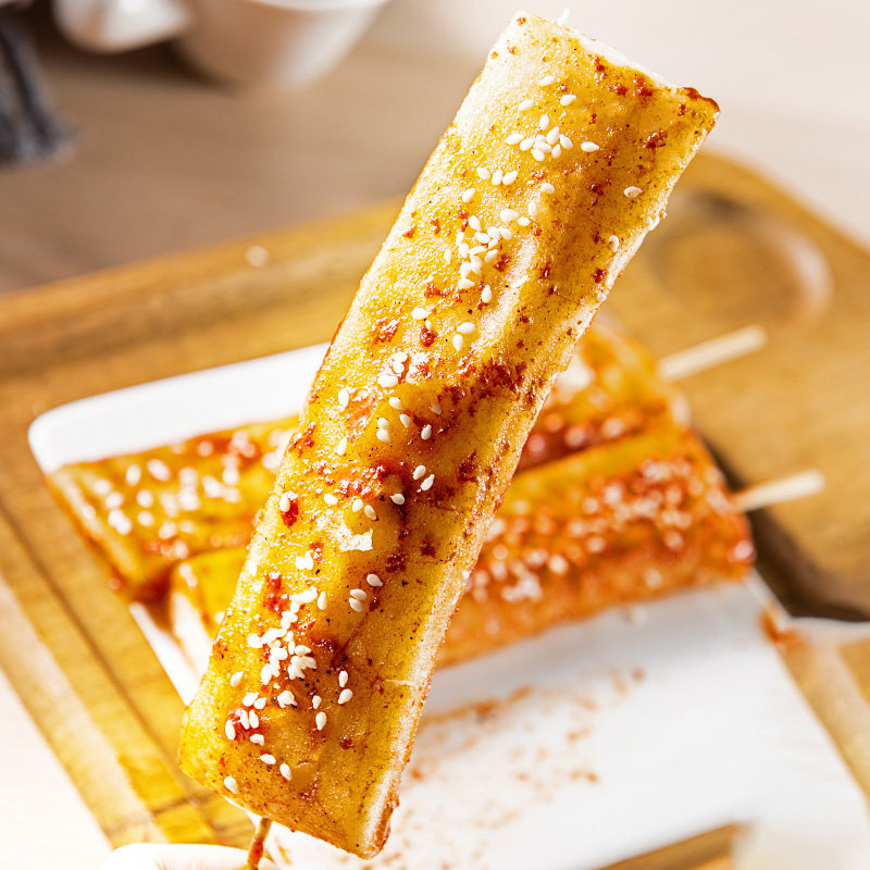 年糕网红脆皮烧烤半成品手工煎炸韩式儿童小吃年糕