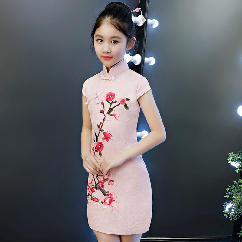 儿童旗袍公主连衣裙女童2020年新款洋气中国国风旗袍