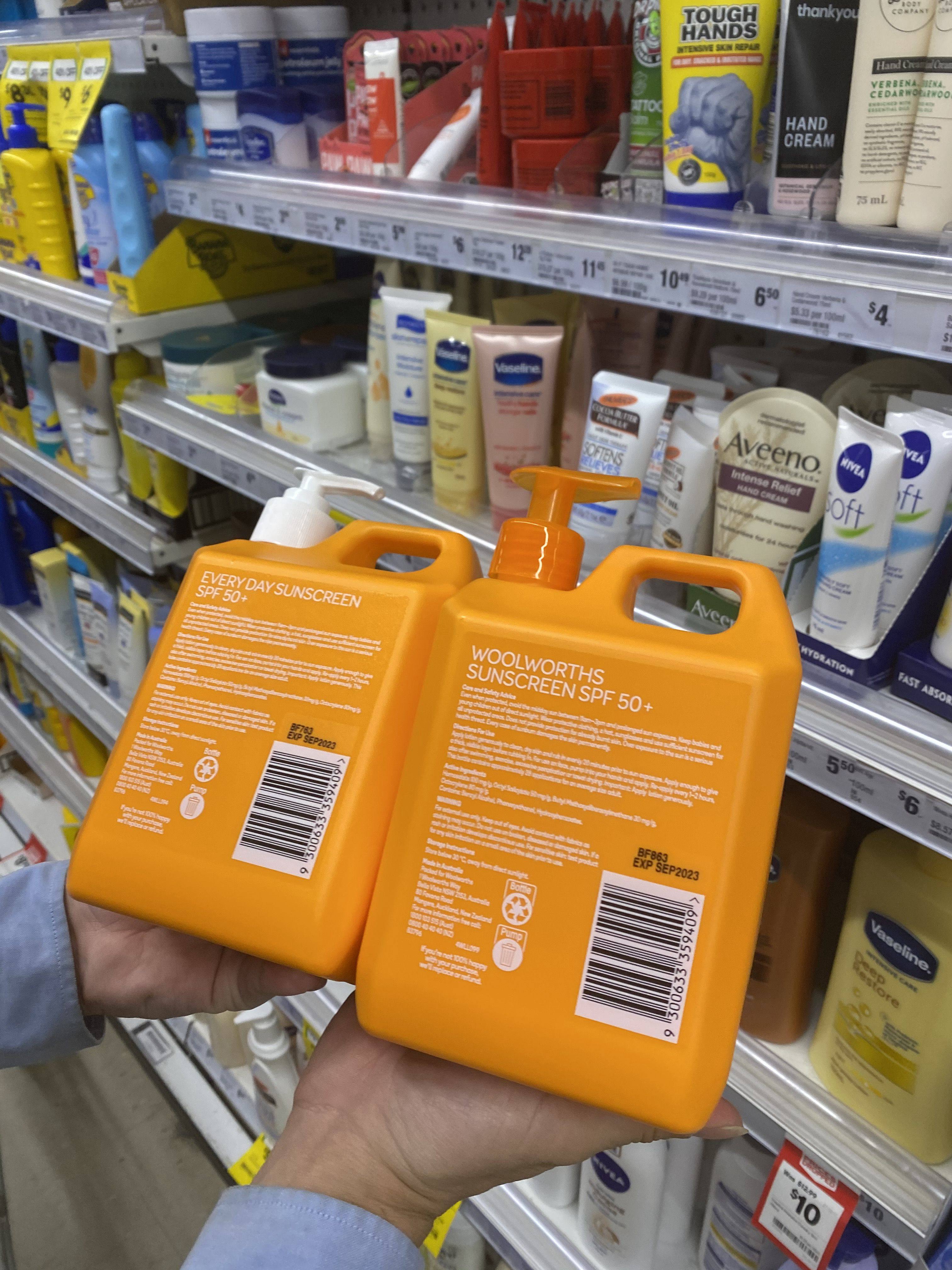 澳洲直邮woolworthseverydayspf50每日日常防晒霜防晒晒黑防晒霜