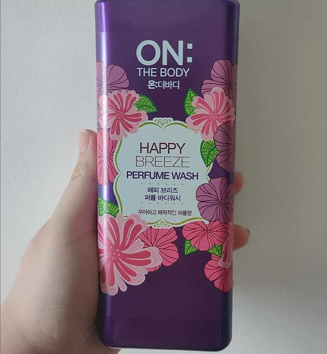 韩国原装进口lg日化安宝笛快乐微风香水沐浴露500g沐浴露