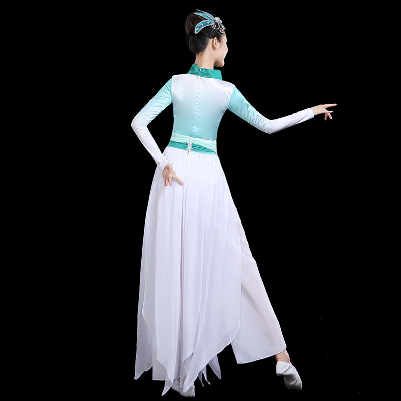 古典舞演出服女2019新款飘逸中国风九张机舞蹈服清新淡雅服装成人