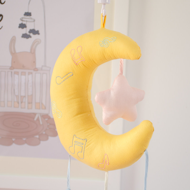 旋转音乐床头摇铃配件音乐盒安抚床铃多功能玩具床铃