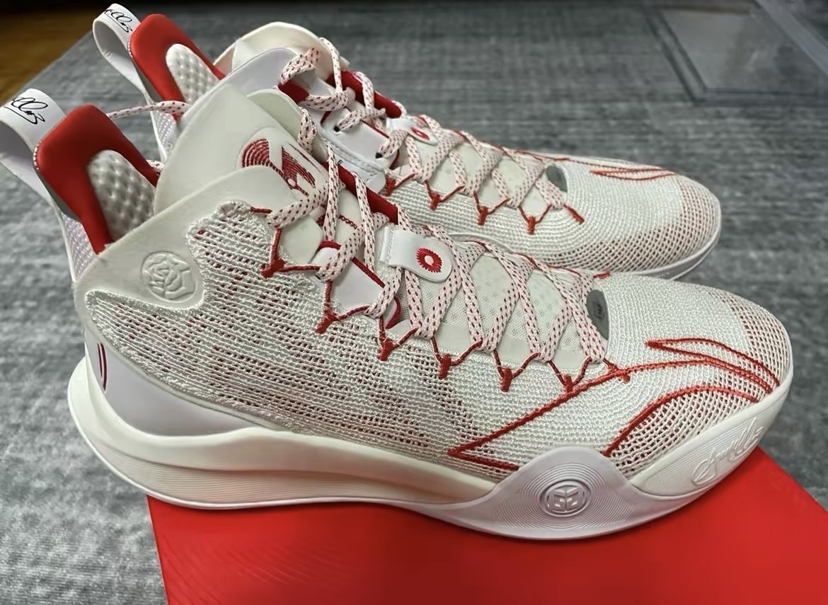 lining李宁迈克勒姆一代cj1白红男子实战篮球篮球鞋