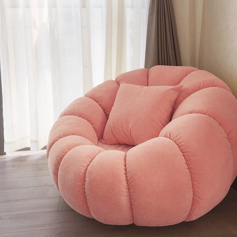 北欧懒人沙发南瓜椅子卧室榻榻米客厅网红阳台懒人沙发