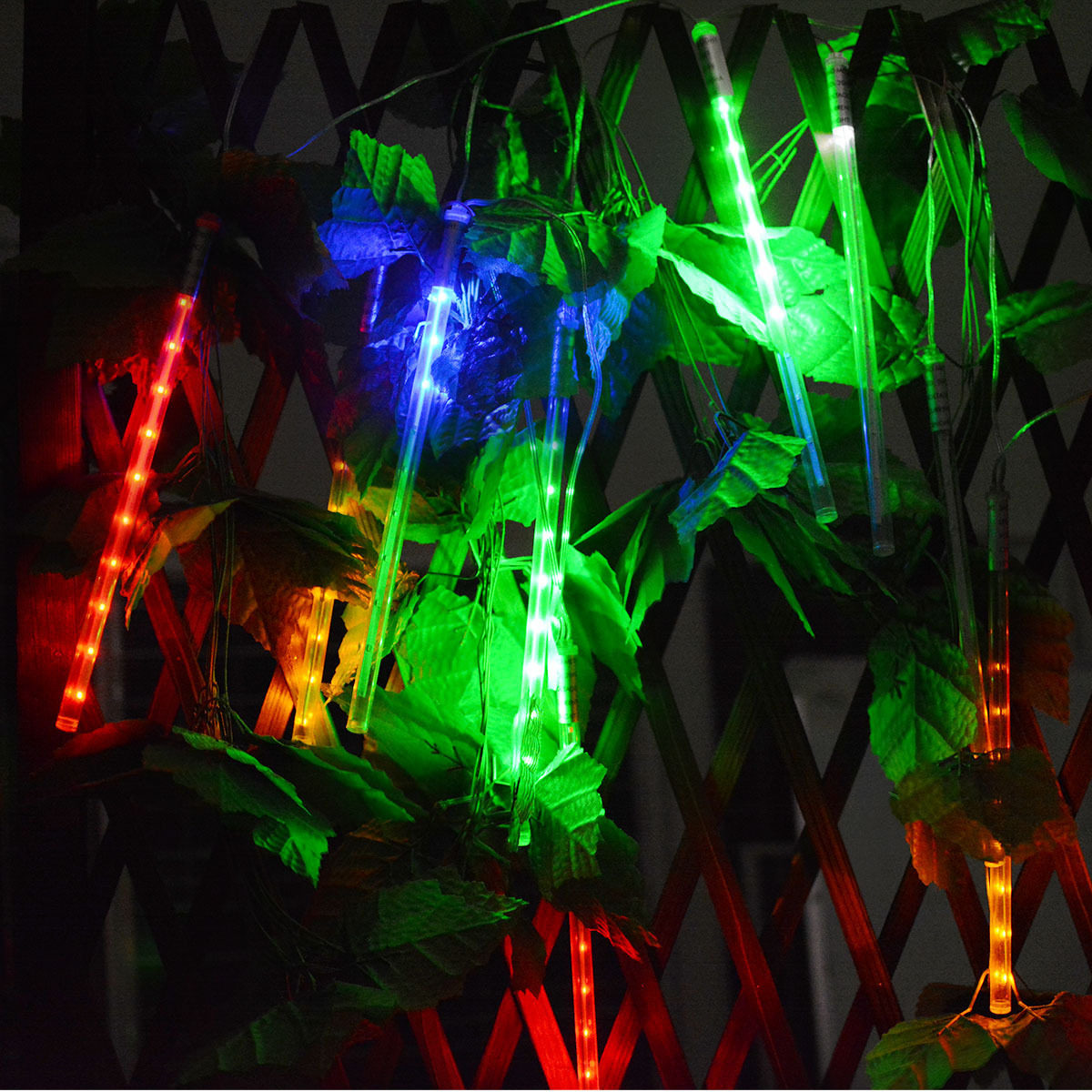 阳台室内流星雨led灯管户外防水景观亮化新年装饰灯