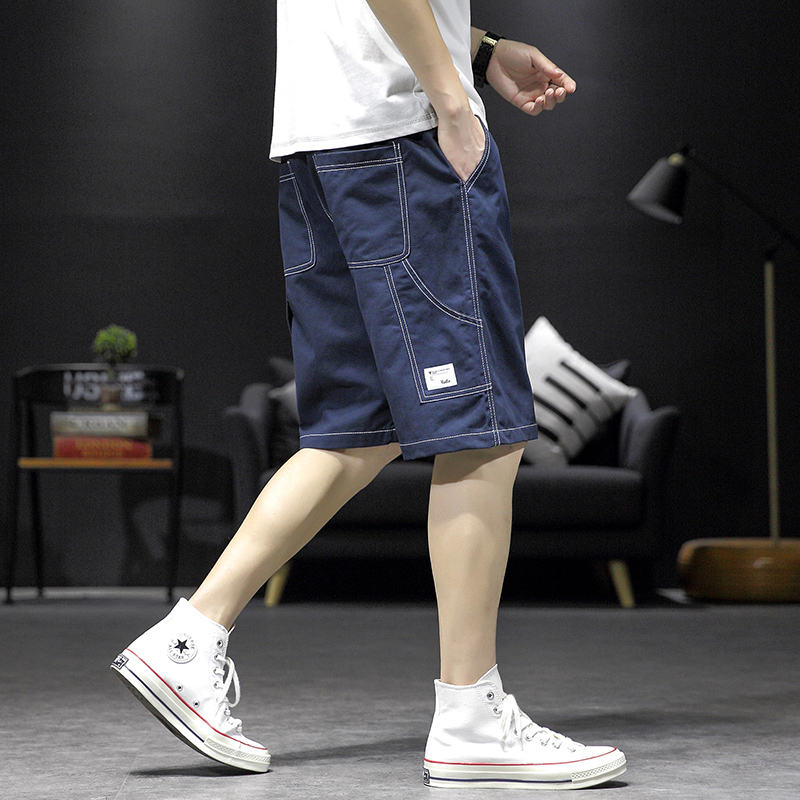 13岁青少年帅气纯棉薄款短裤14初高中学生夏装工装五分裤15男孩潮