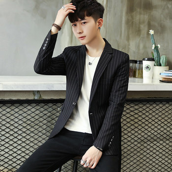 Spring Korean style small suit men's casual suit young slim and handsome single suit casual suit jacket ແນວໂນ້ມຄົນອັບເດດ: ຂອງຜູ້ຊາຍ