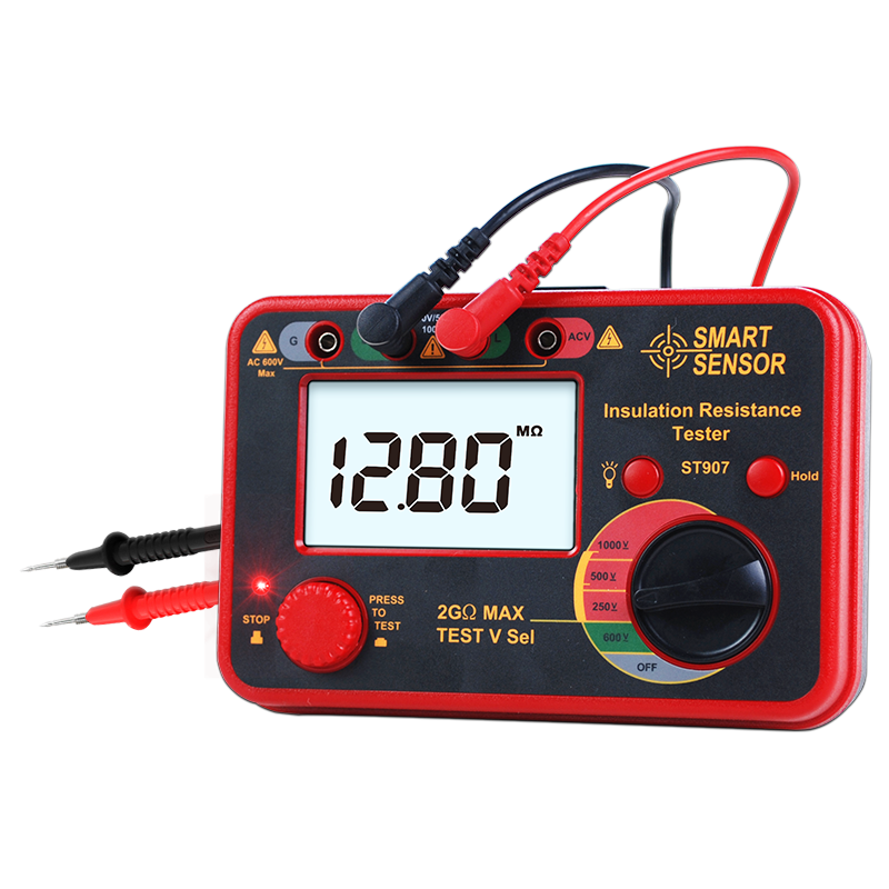 希玛摇表2500v兆欧1000v电子数字电工欧姆检测兆欧表