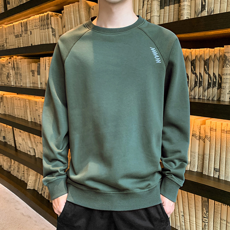 潮牌2022春秋新款卫衣男长袖t恤潮流宽松圆领打底衫衣服男装上衣