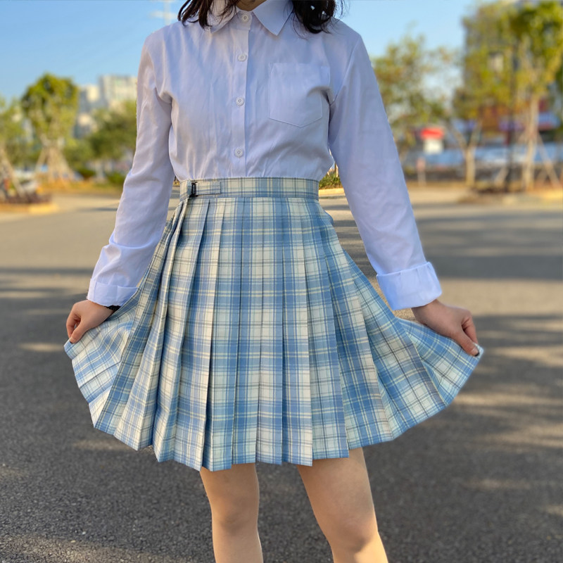 白溟jk制服正版套装全套现货一套格裙掉落半身裙