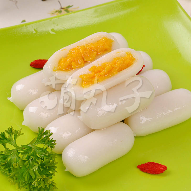咸蛋黄年糕 萌丸子 蛋黄夹心芝士年糕 韩式部队火锅食材200g/袋