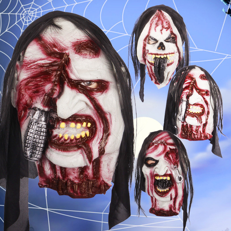万圣节鬼节派对装扮道具 恐怖吓人搞怪笑玩具 鬼脸烂