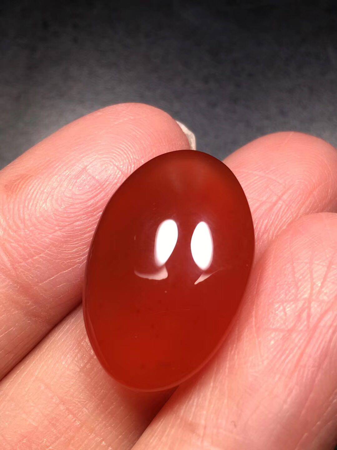 精品原矿保山南红玛瑙红大戒指面无杂裂高冰起戒指