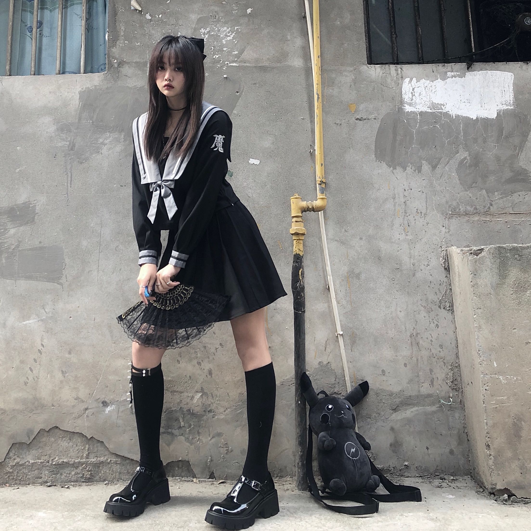 subera时代暗黑不良jk制服裙女水手服日其它制服