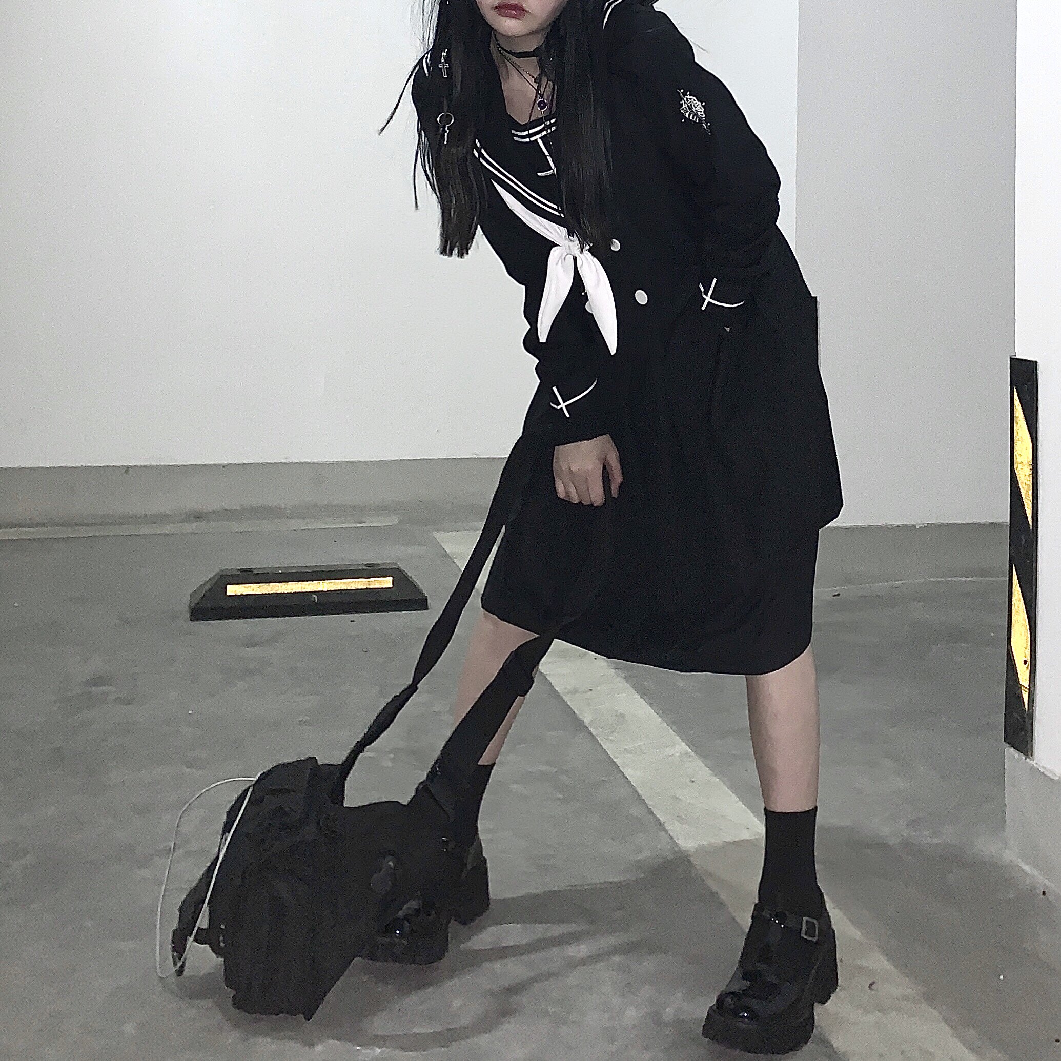 sub era次时代//暗黑系 不良jk制服学院风女生水手服套装