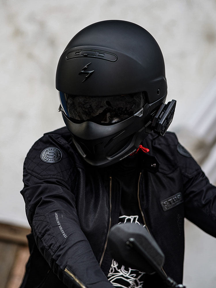 蝎子scorpion摩托车头盔战士盔全覆式哈雷复古四季摩托车头盔