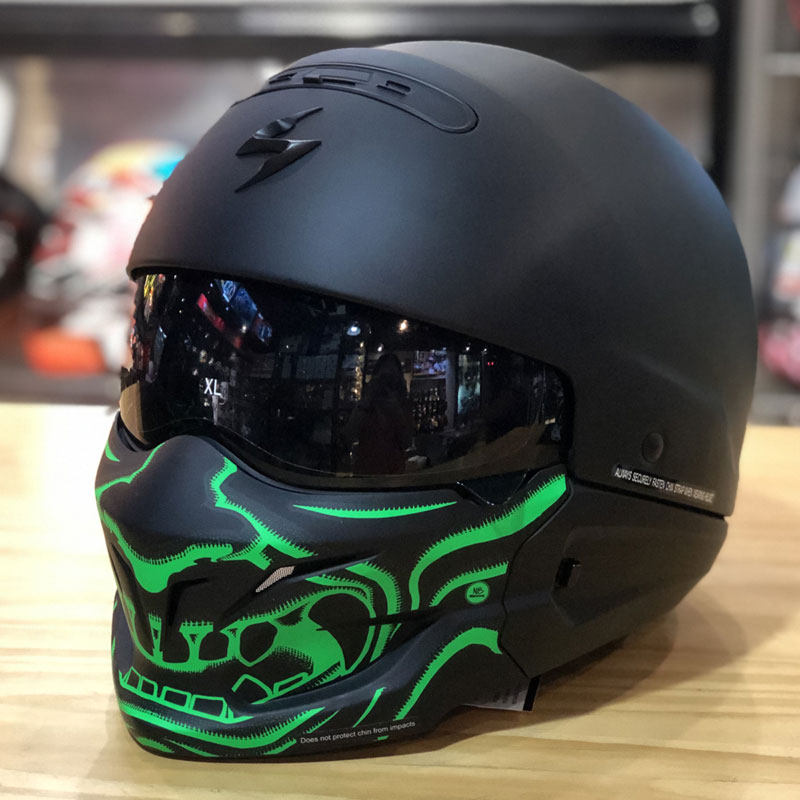 scorpion蝎子战士头盔幻影面罩 镀金/镀银镜片