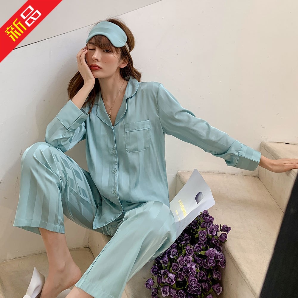 missponyo睡衣夏季冰丝洋气网红爆款2021年新款春季睡衣