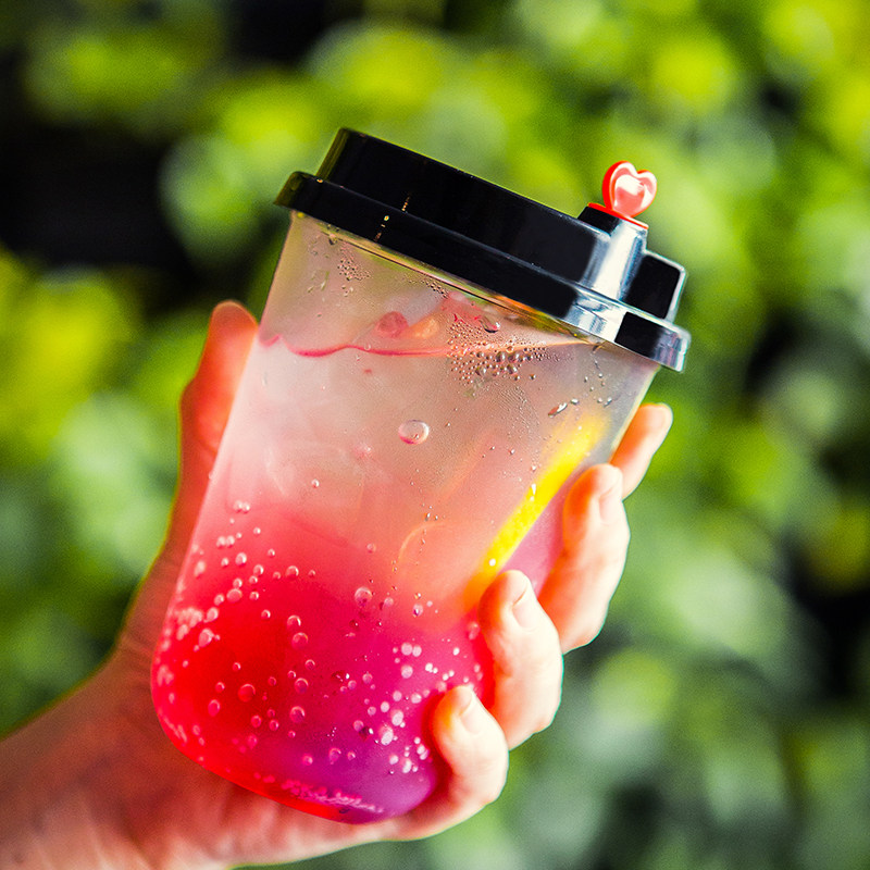 一次性珍珠奶茶店杯子网红饮品脏脏鹿角巷塑料胖胖饮品u型打包杯