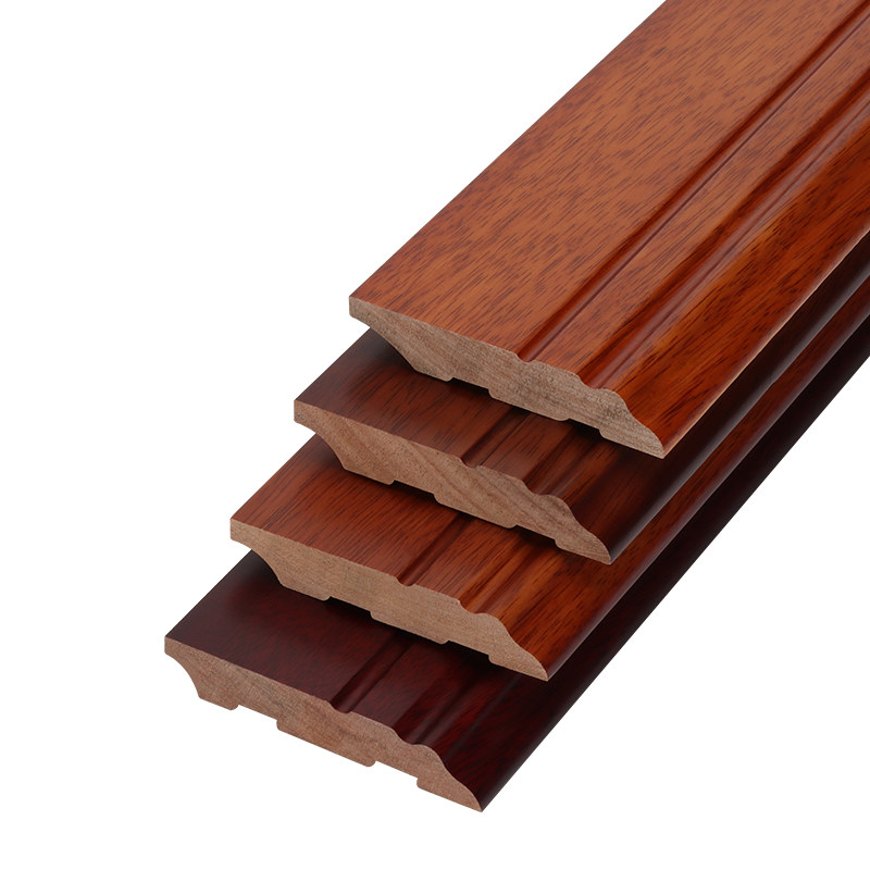 小木工番龙眼实木踢脚线中式木地板贴脚线彩色地脚线纯实木地角线