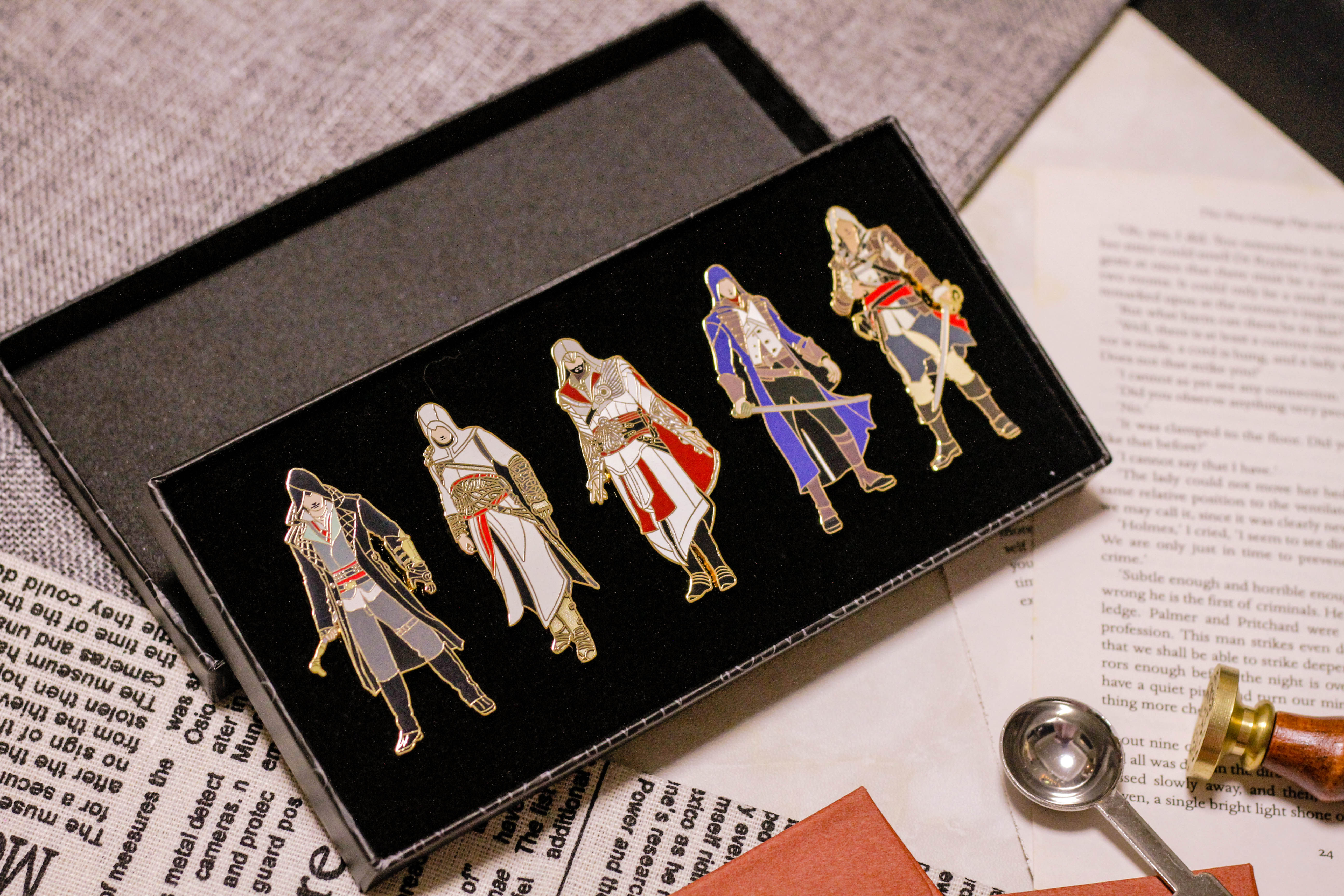 刺客信条 十周年人物款徽章胸针组合套装 育碧游戏周边 fanthful