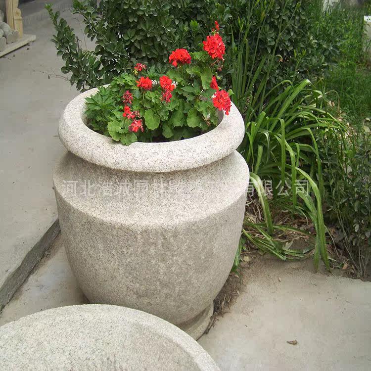雕花盆花石雕花欧式大理石石材汉白玉石石雕