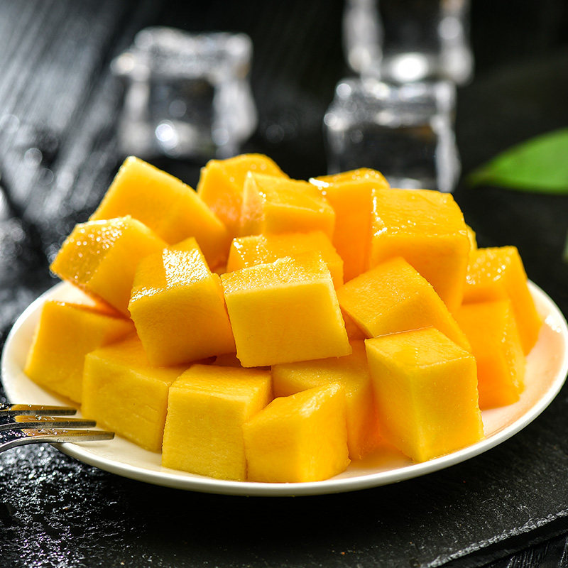 四川攀枝花凯特大芒果吉禄芒当季整箱包邮新鲜水果大青芒带箱10斤