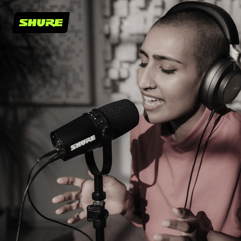 主播shure舒尔mv7话筒电脑手机通用户外直播话筒