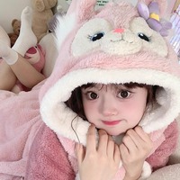 秋冬季保暖珊瑚绒睡衣女