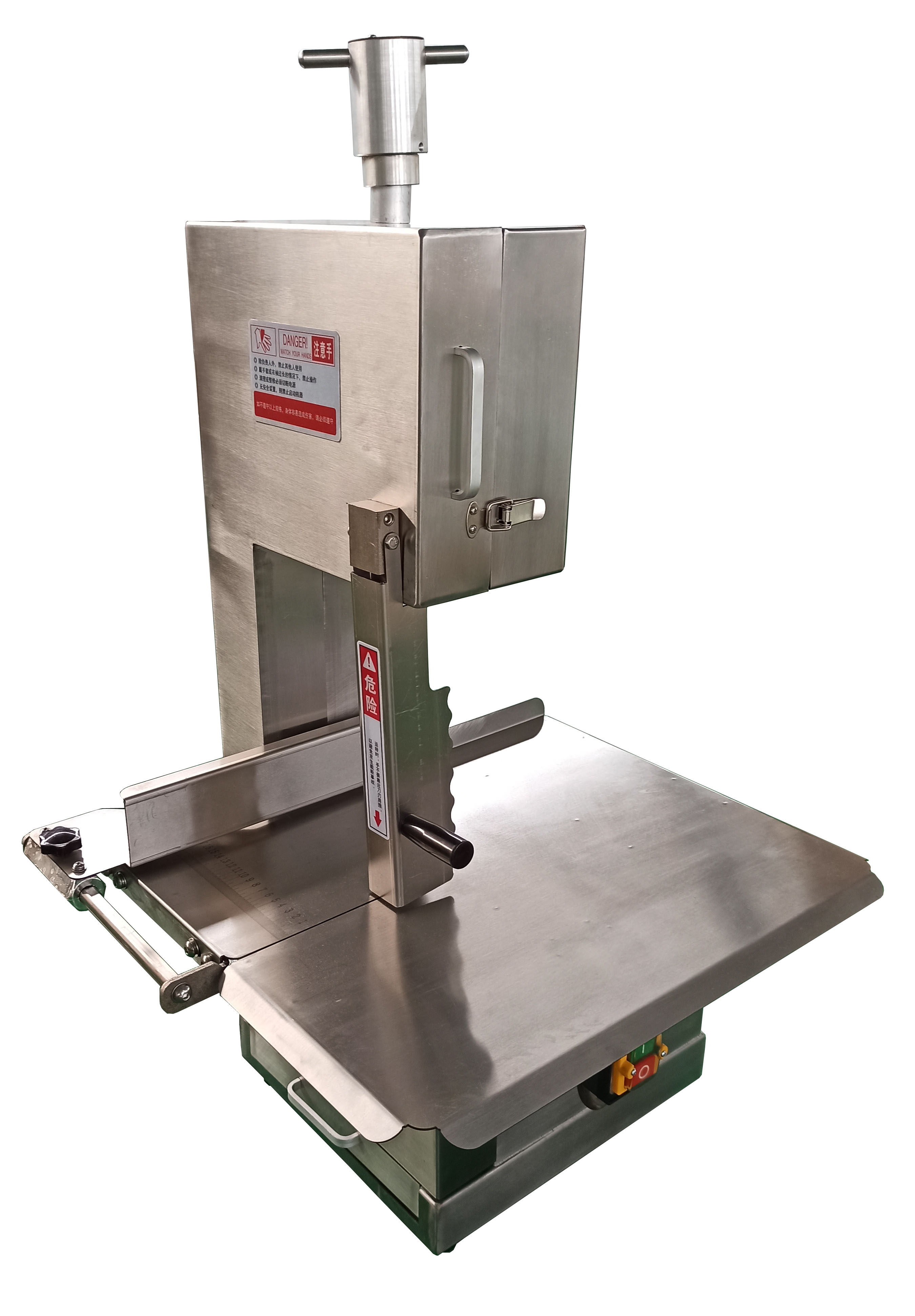 锯骨机锋锐全钢电动切骨机商用台式铜线电机冷冻锯骨机