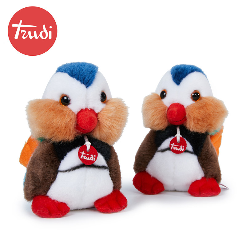 意大利进口trudi正版可爱鸳鸯玩偶毛绒玩具毛绒布艺类玩具